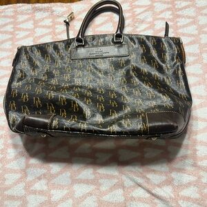 Dooney & Burke brown tote bag